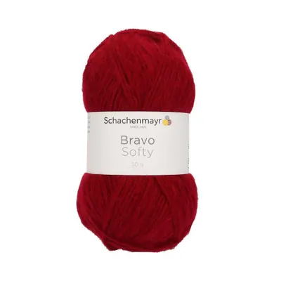 Zdjęcie produktu dla Schachenmayr Bravo Softy Wine Red Przędza dziewiarska