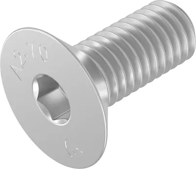 Produktbild von SECCARO Senkkopfschraube M5 x 12 mm, Edelstahl V2A VA A2, DIN 7991 / ISO 10642, Innensechskant, 20 Stück