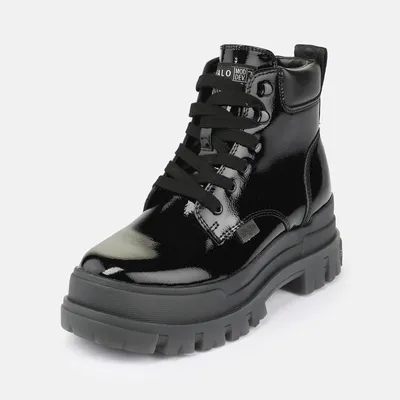 Produktbild von Buffalo Damen Elegante Stiefelette Aspha Lace Up Mid 1622634 Schwarz
