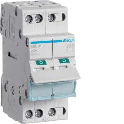 Zdjęcie produktu dla Hager SBN316 Prąd znamionowy: 16 A, Napięcie cewki (maks.): 440 V