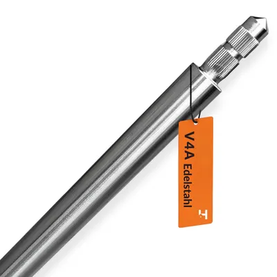 Produktbild von Haus-Held Tiefenerder V4A Edelstahl 1.5 m 20 mm Erdungsspieß Staberder Blitzschutz PV