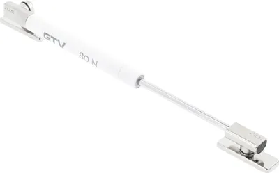 Produktbild von Gasdruckfeder ø15mm Gasfeder 50N-150N Klappenträger Klappenhalter Metall Dämpfer Weiß 60N