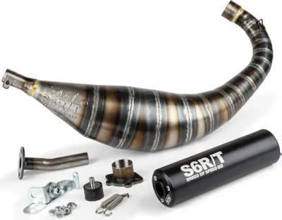 Immagine prodotto di Marmitta Stage6 R/T 80 90 Cc Cnc Nero Passaggio Basso Derbi Ebs050 / D50B