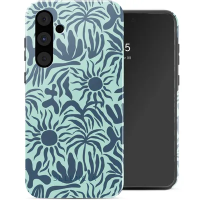 Produktbild von Selencia Vivid Back Cover Samsung Galaxy A55 - Tropical Vibes Light Blue