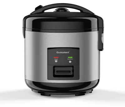 Reiskocher 1 l, 400 W, für 1–5 Pers., antihaftbeschichtet, silber