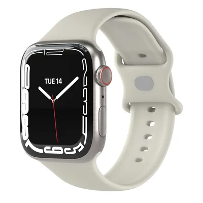 Produktbild von EAZY CASE Apple Watch Armband Silicon 38mm/40mm/41mm verstellbares Ersatzarmband, iWatch Serie, Sportarmband in Beige
