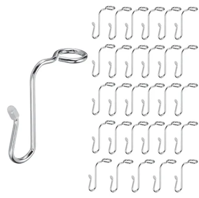 Productafbeelding van Kledinghanger-verbindingshaken - Ruimtebesparende cascadehaken - Voor het uitbreiden van de garderobe - 30 stuks, zilverkleurig
