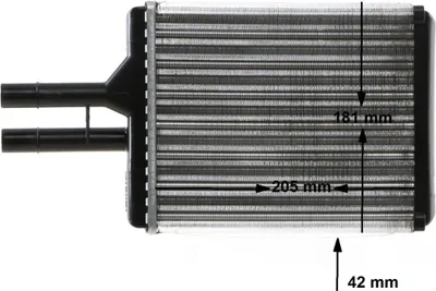 Produktbild von MAHLE AH 145 000S Wärmetauscher Innenraumheizung Kühler für OPEL VECTRA B (36) VECTRA B Caravan (31) VECTRA B CC (38) für VAUXHALL Vectra (B) CC (J96)