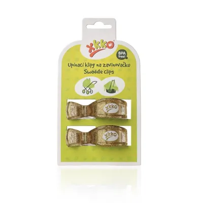 Produktbild von Kinderwagenklammern 2 Stück - Gold
