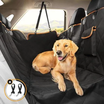 Produktbild von Famanu Hundedecke Auto Rückbank - Hochwertig, Antislip, Multifunktional