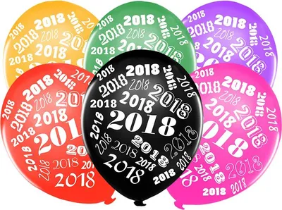 Image de Ballons du Nouvel An 2018 5 pièces