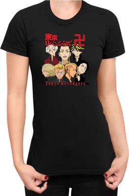 Produktbild von Damen T-Shirt Japan Anime Manga Tokyo Anime Revengers Plus, Lady S / Schwarz