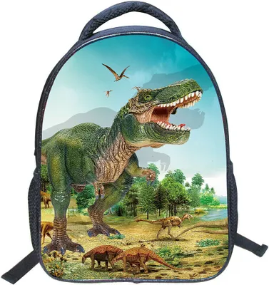 Produktbild von Topchances Kindergartenrucksack Wasserdicht Rucksäcke 3D Dinosaurier Pattern Kinder Schultasche Kindergartentasche