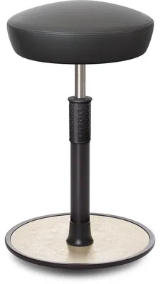 Produktbild von Sitz- Stehhocker Free Tall Hutsitz skai Kunstleder Grau schwarz /cremeweiß.