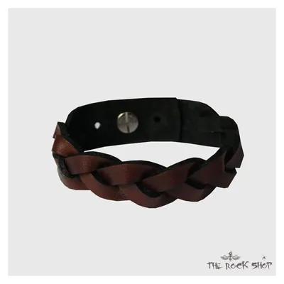 Immagine prodotto di Bracciale in pelle marrone, intrecciato