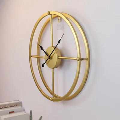 Obrázok produktu pre Dizajnové nástenné hodiny LUX Gold 40cm