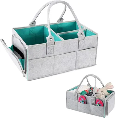 Produktbild von Babyluiercaddy Organizer - faltbar - filz Aufbewahrungstasche