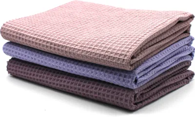 Produktbild von Waffelpique 3er Set je 0,5m x 1,5m Waffel Stoff 100% Baumwollstoff DIY Nähstoff Dekostoff zum Nähen Set23