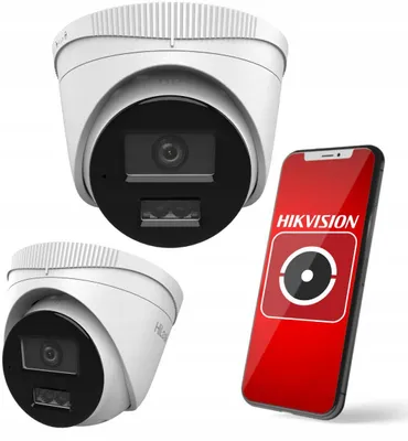 Zdjęcie produktu dla Kamera IP Hilook 2MP, obudowa typu turret, obiektyw 2.8 mm, inteligentne podwójne oświetlenie, klasa szczelności IP67, z mikrofonem, 3D DNR