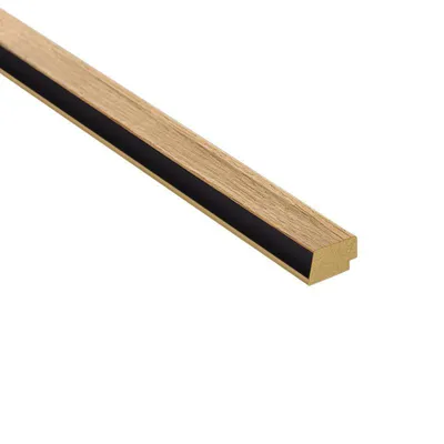 Zdjęcie produktu dla Panel Ścienny Końcowy LINEO BLACK OAK 0,08 m2
