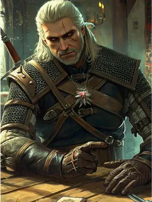 Produktbild von PAINTING BY NUMBERS Bilder für die Malerei The Witcher Geralt Thread 40x50 cm