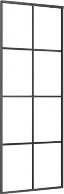 Produktbild von vidaXL Schiebetür Aluminium und ESG Glas 76x205 cm Schwarz