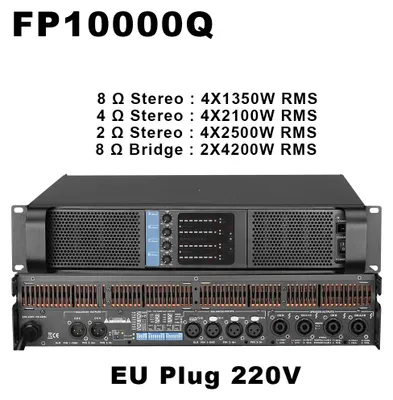 Zdjęcie produktu dla Wzmacniacz cyfrowy - FP10000Q - Profesjonalny wzmacniacz 4-kanałowy - 4 x 1350 W przy 8 Ω - 4 x 2100 W przy 4 Ω - 4 x 2500 W przy 2 Ω - 220 V