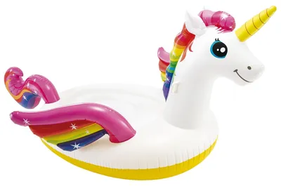 Image de Gonflable flottant Grande Licorne 287 x 193 x 165 cm - Îlot en forme de licorne Intex 57281