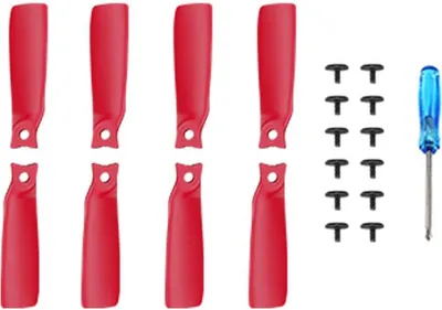 Produktbild von Für DJI Flip Drohne BRDRC 2 Paar Farbenfrohe Color Ersatz Propeller Blätter Rot