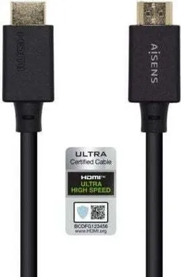 Image de Câble HDMI 2.1 8K Aisens A150-0423/ HDMI mâle - HDMI mâle/ 2m/ / Noir