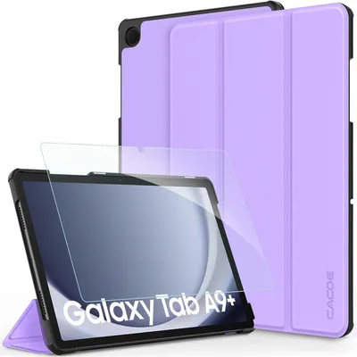 Produktbild von Schutzhülle mit Schutzfolie für Samsung Galaxy Tab A9+ Plus 11 Zoll 2023 Lavendelviolett
