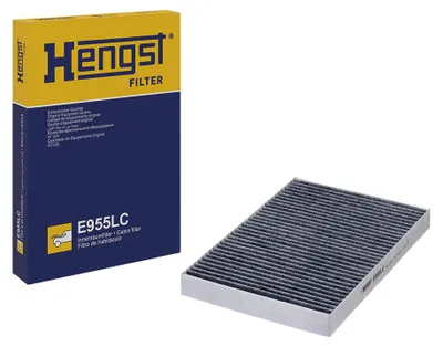 Imagen del producto de Filtro de habitáculo HENGST E955LC, filtro de polen para AUDI A4 Avant (8ED, B7), con carbón activado