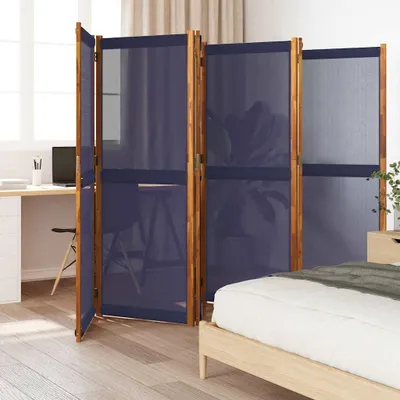 Productafbeelding van 6-delig roomdivider, donkerblauw, 420x180 cm