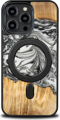 Image de Bewood Étui unique pour iPhone 15 Pro Max - 4 éléments - Terre avec MagSafe
