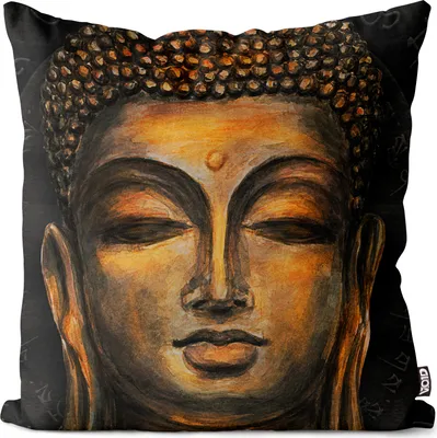 Produktbild von VOID Lächelnder Buddah Asien Kissenbezug Kissenhülle Sofakissen Kissen Deko Outdoor-Kissen Dekokissen