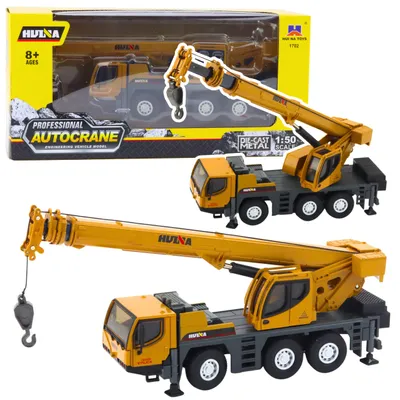 Obrázok produktu pre Žeriav Autocrane Huina Stavebné vozidlo Pohyblivé časti Kov 1:50