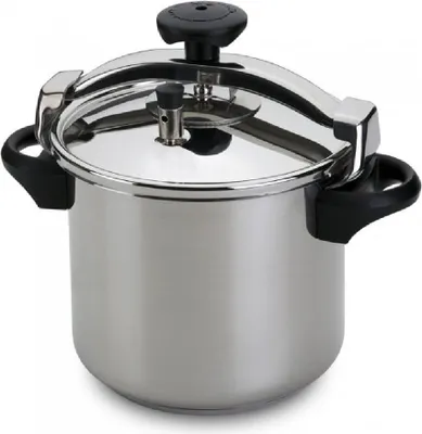 Produktbild von Silampos INOX 10, 10 l, Keramik, Gas, Induktion, Versiegelte Platte, Edelstahl, 24,5 cm, Edelstahl, Schwarz