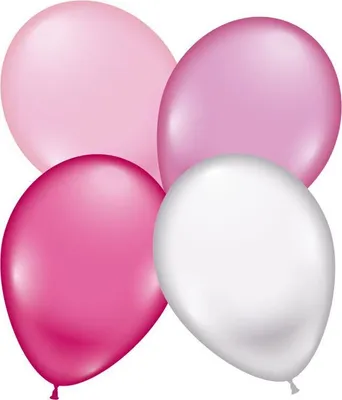 Produktbild von 16 Luftballons rosa pink Mix