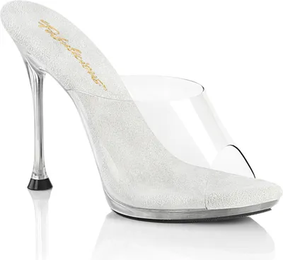 Produktbild von CUPID-401 Fabulicious elegante vegane Damen High Heels transparente Pantoletten