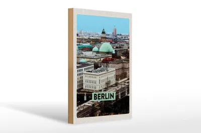 Produktbild von Holzschild Reise 20x30cm Berlin Deutschland Aussicht Berlin