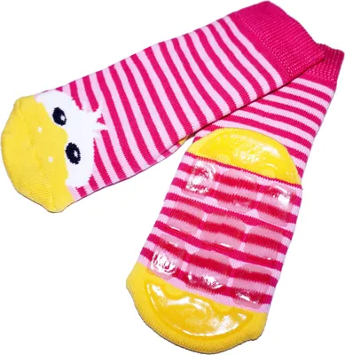Produktbild von Baby und Kinder ABS Stoppersocken Enten Motiv Pink Größe 27-30