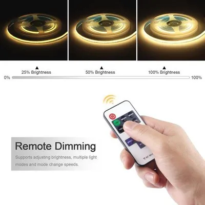 Produktbild von Dimmable COB LED-Lichterketten 1m - USB LED-Licht für Innenräume