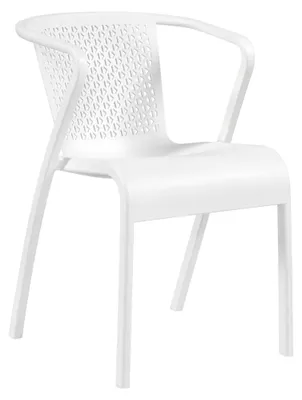 Image de Fauteuil de terrasse en POLYPROPYLENE Blanc pour Exterieur