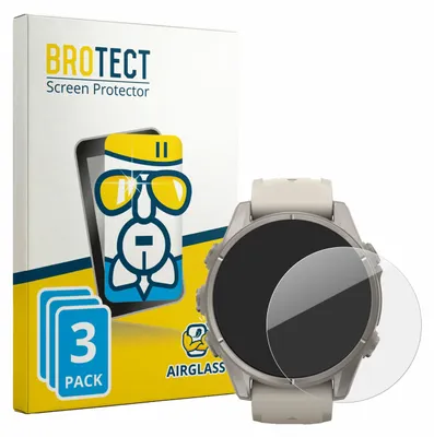 Produktbild von 3x BROTECT Schutzglas für Garmin Fenix 9 (43 mm) Schutzfolie Panzer Folie Glas Display Schutz klar