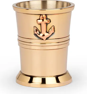 Produktbild von Maritim Schnapsbecher 3 cl aus Messing innen versilbert Schnapsglas Rumbecher