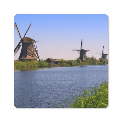 Produktbild von MuchoWow® Mauspad Mousepad Niederlande - Mühle - Wasser 30x30 cm - Mousepads - Maus Mat - Pad - Mausunterlage - Gaming