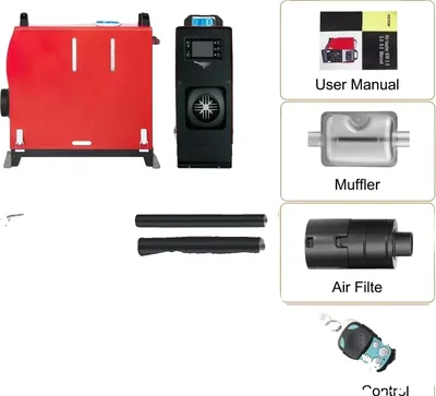 Immagine prodotto di Riscaldatore ad aria diesel, 5 kW, telecomando, interruttore LCD 8 kW