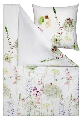 Produktbild von Kuschelflanell Bettwäsche Meadow grün 1 Bettbezug 155 x 220 cm + 1 Kissenbezug 80 x 80 cm