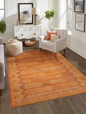 Produktbild von Conceptum Hypnose, Antik 1115 - Orange, Teppich (80 x 150), Orange, 58 % POLYPROYLEN / 32 % BAUMWOLLE / 10 % POLYESTER, 80 x 150 cm