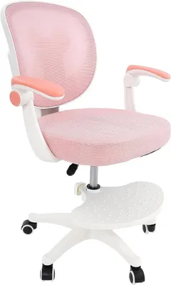 Imagen del producto de Silla de oficina para niños, con altura ajustable, capacidad de 100 kg, fabricada con tejido de malla y con ruedas. Silla giratoria